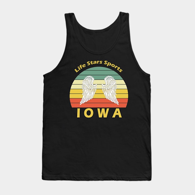 Retro Iowa Tank Top by Tribun Dash